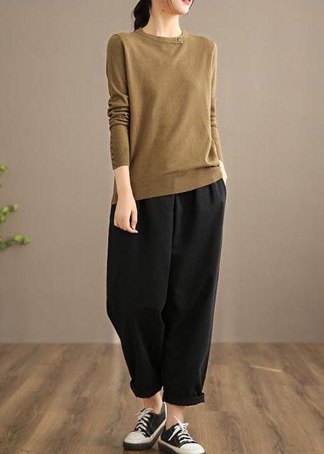 Handmade Spring Pants Black Inspiration Button Down Jeans