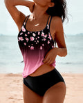 KS | Flowered ombre tankini