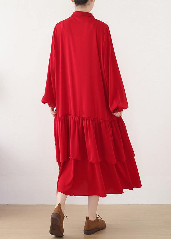 Black Button Chiffon Spring Party Dress