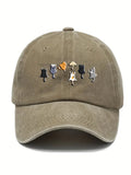 Cartoon Cats Vintage Washed Hat elevenforest