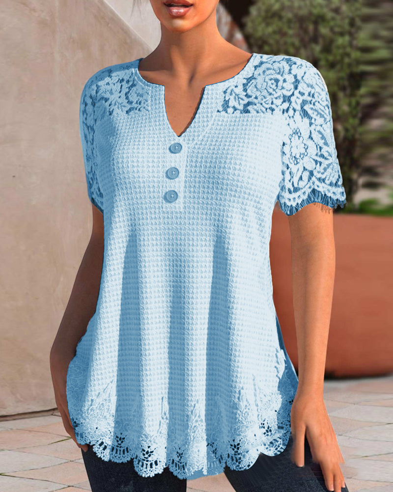 KS | Structured lace blouse