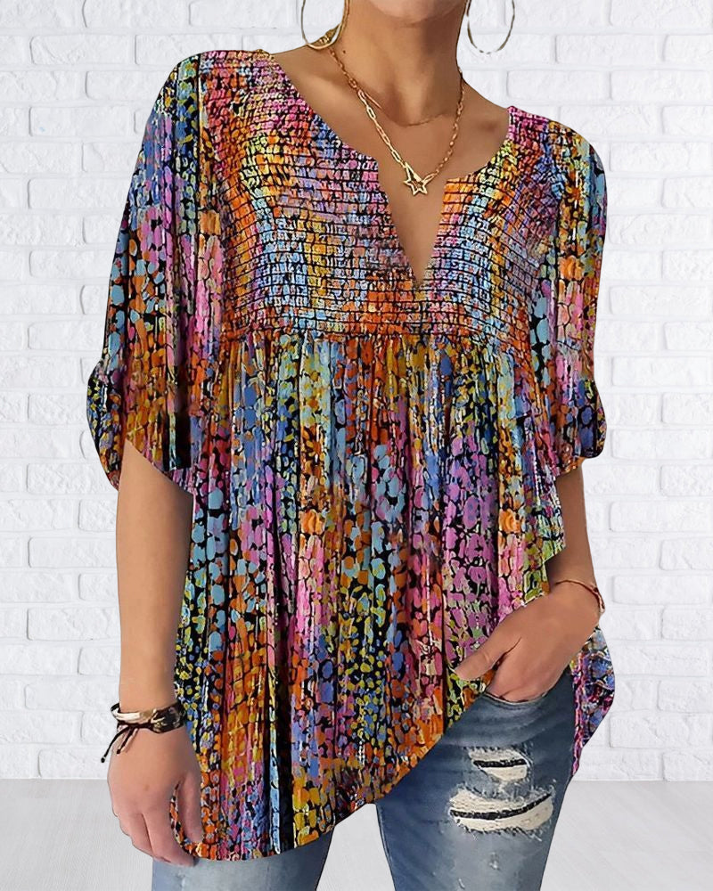 KS | Blouse with V-neck