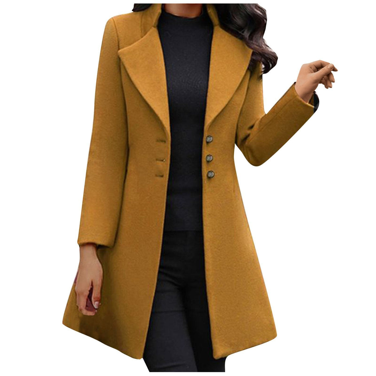 JO | Stylish long-sleeved coat for women