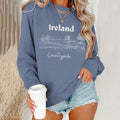 Comstylish Ireland Pattern Vintage Casual Sweatshirt
