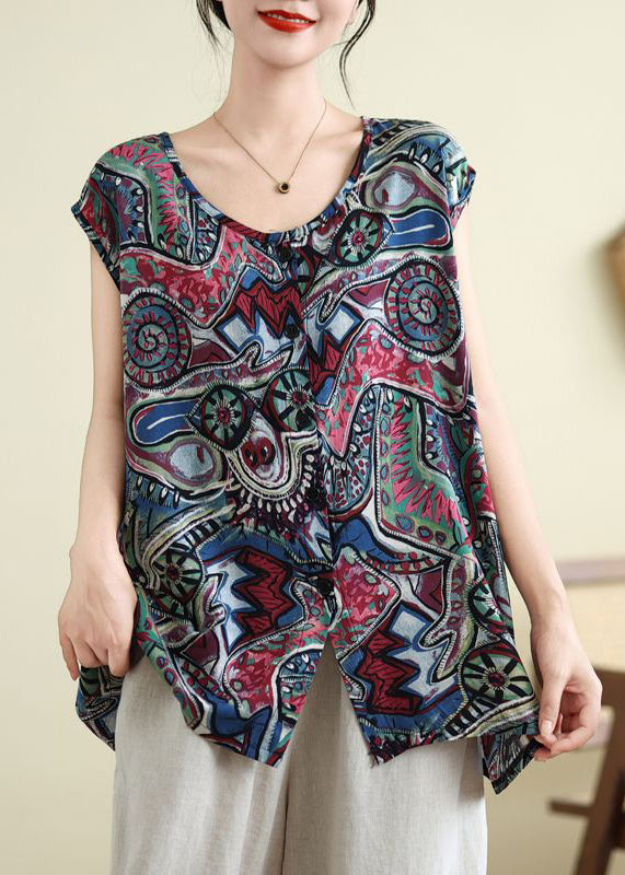 Blue Print Tops Summer