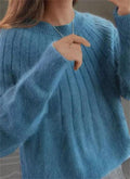 JO | Fluffy cashmere knit sweater