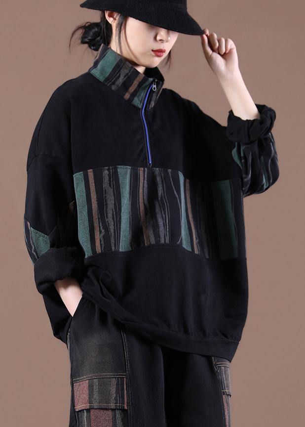 Patchwork Spring Handmade Tunics for Black Tops