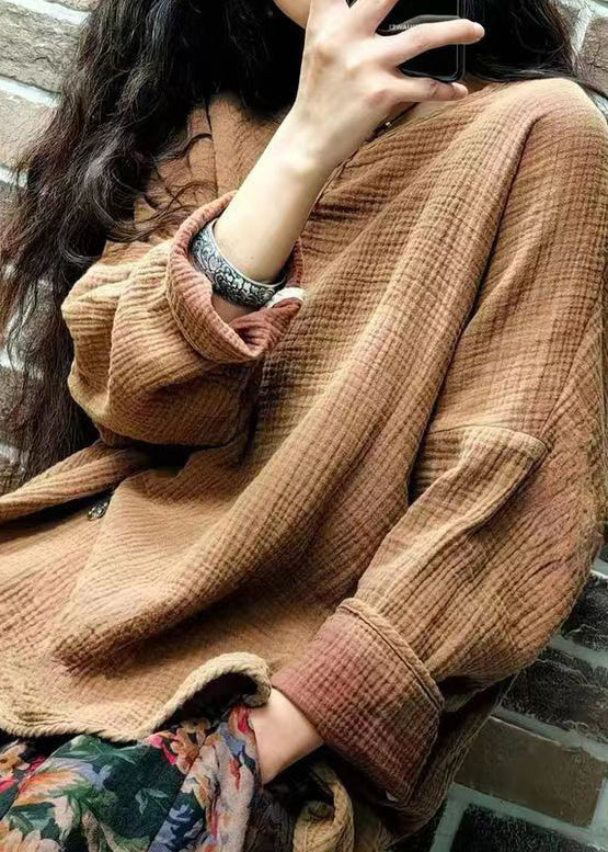 Rose O Neck Patchwork Cotton Tops Spring