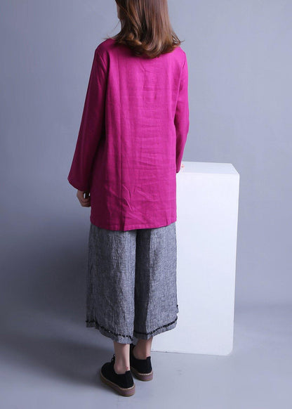 Low High Design Chinese Button Spring Top