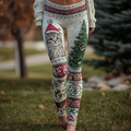 Women's Christmas Knitted Tight-fitting Leggings elevenforest