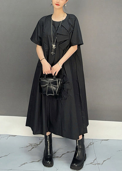 Khaki Oversized Cotton Long Dresses Summer