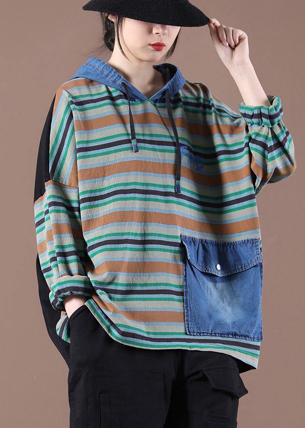 Black on the Back Unique Hooded Fine Autumn Tops