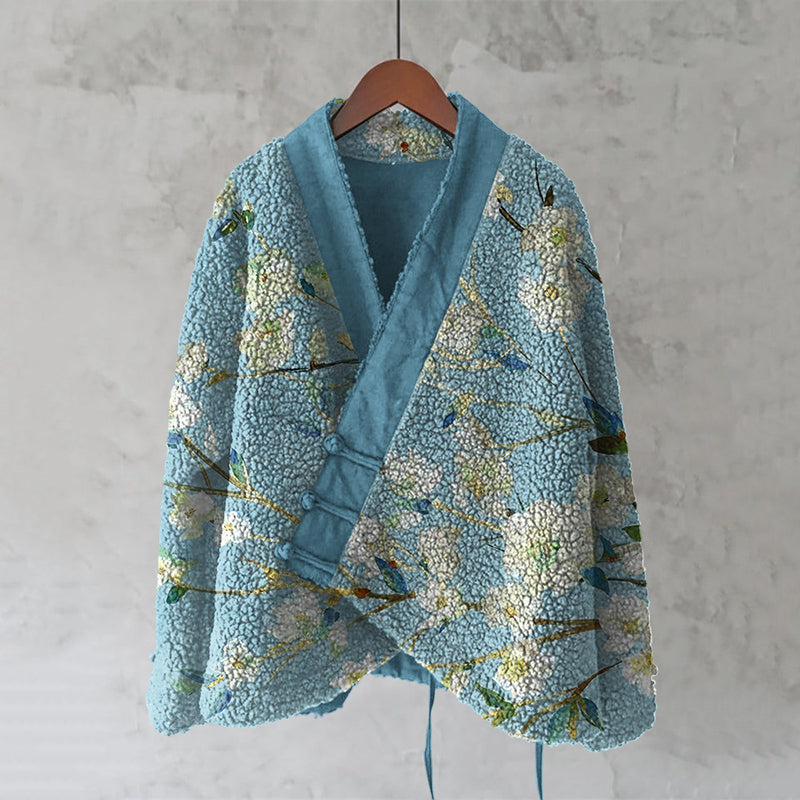 Comstylish Vintage Japanese Blossom Art Casual Design Kimono