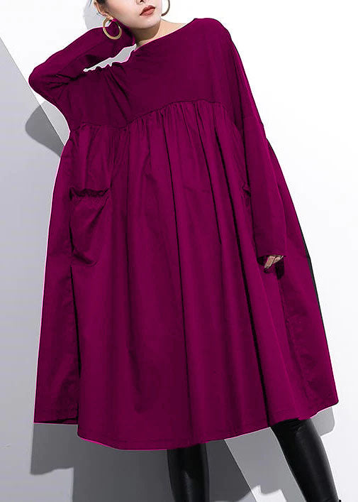 Cinched O Neck Cotton Clothes for Tutorials Yellow Chrysanthemum Dresses