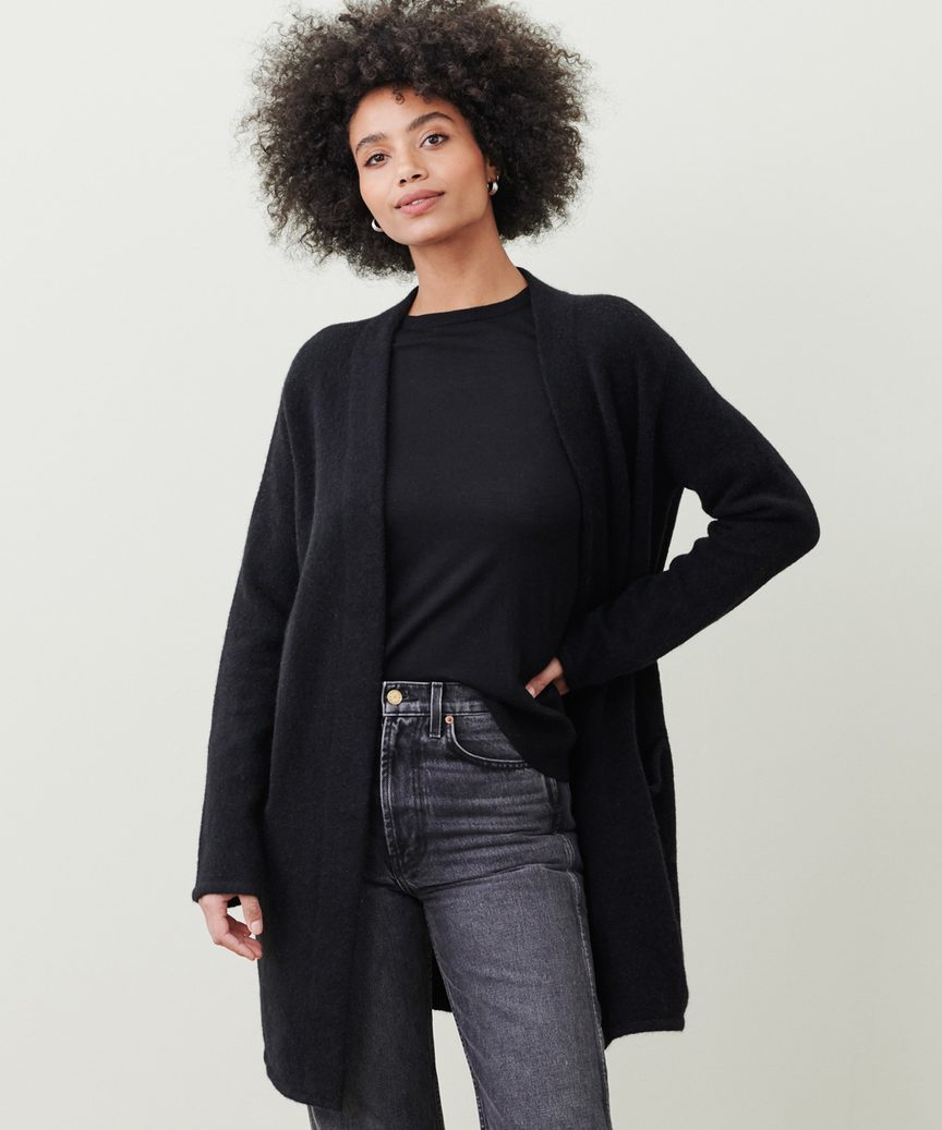 JO | Long jacket with patch pockets