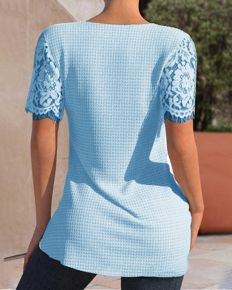KS | Structured lace blouse