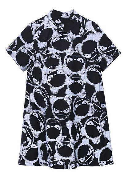 Fitted Green Print Oriental Dress Summer