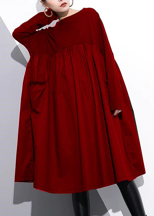 Cinched O Neck Cotton Clothes for Tutorials Yellow Chrysanthemum Dresses