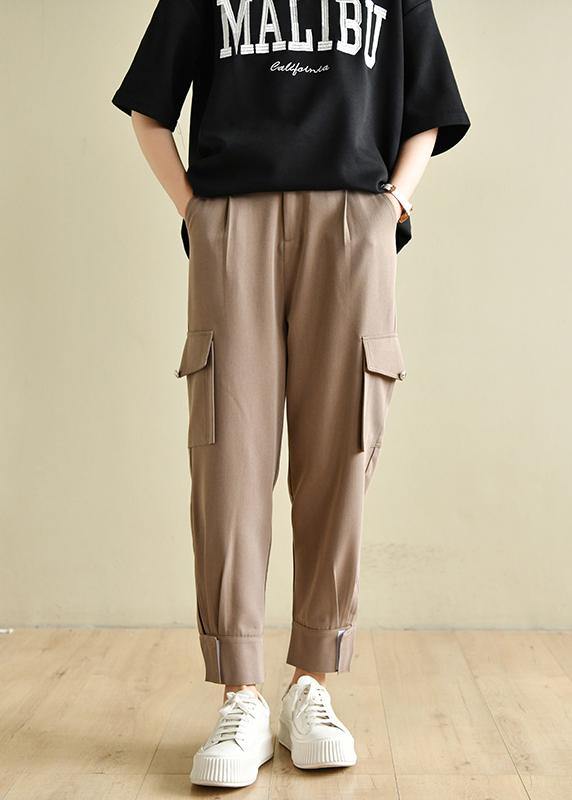 Chocolate Pockets Patchwork Cotton Pants