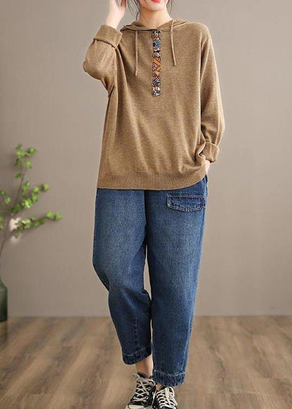 Handmade Spring Pants Oversize Denim Blue Photography Elastic Waist Trousers