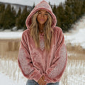 Comstylish Women's Viking Celtic Knot Art Plush Warm Flannel Hoodie