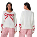JO | MW - Festive knitted sweater with bow design