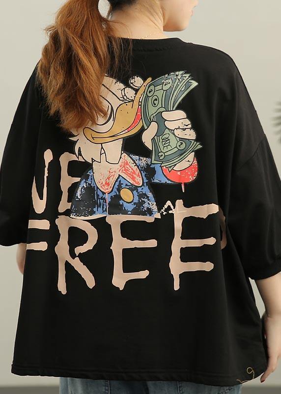 Diy Black Drawstring Cotton Top Summer