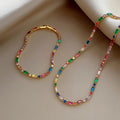 Colorful Crystal Necklace & Bracelet Pack