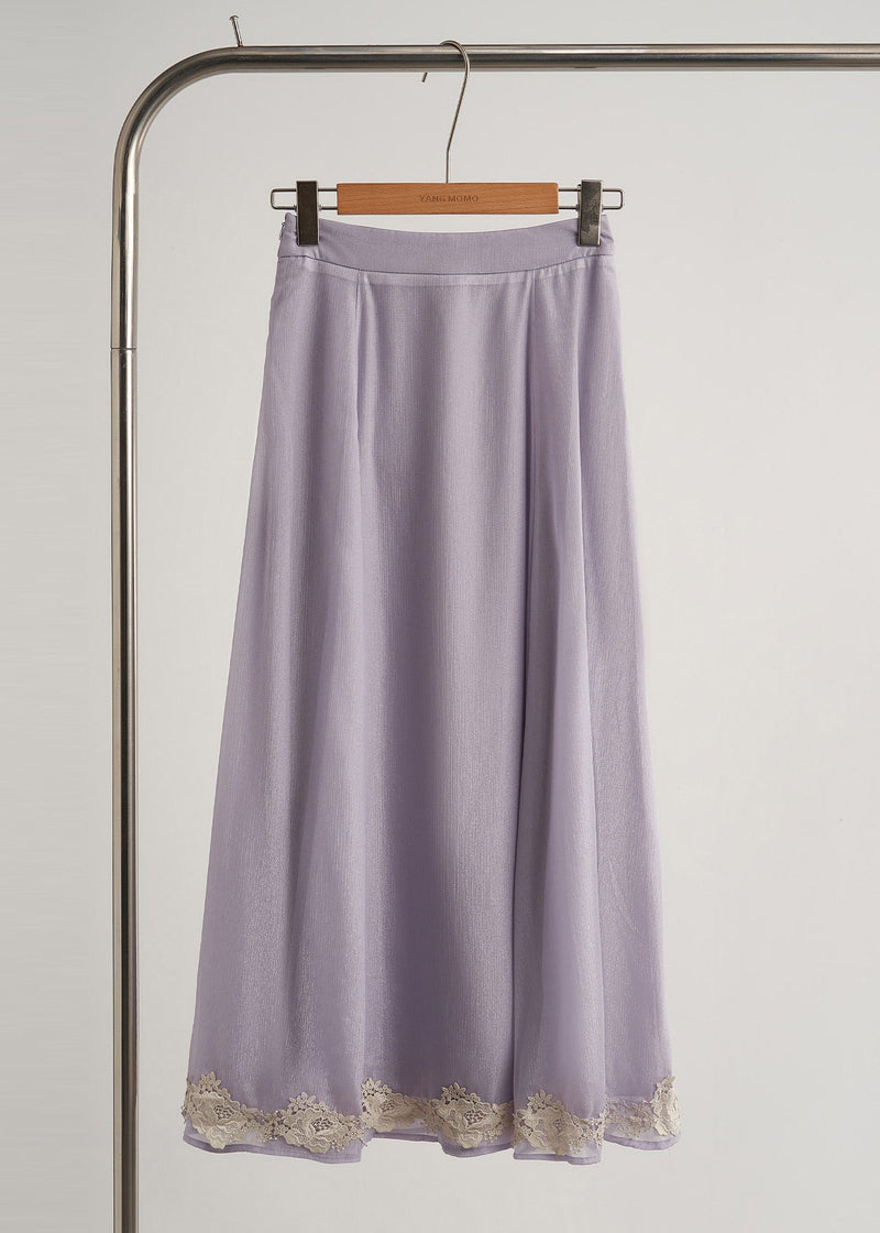 Chinese Style Purple Print Silk Oriental 2 Piece Outfit Fall