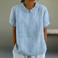 Comstylish Women'S Casual Cotton And Linen Tops
