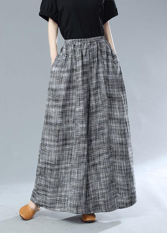 Black Pockets Wide Leg Fall Pants