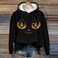 Abstract Creative Christmas Tree In Cat Eyes Print Casual Sweatshirt elevenforest