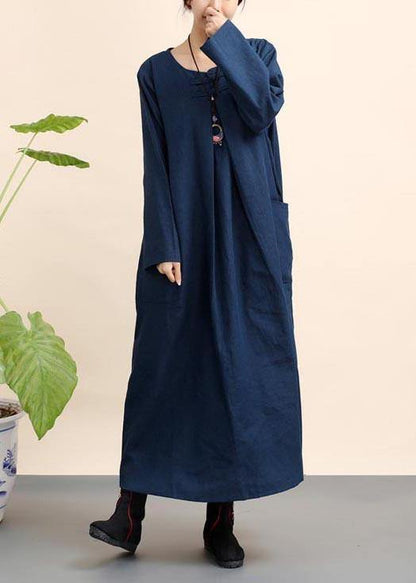 Organic O Neck Pockets Spring Dresses Ideas Navy Dresses