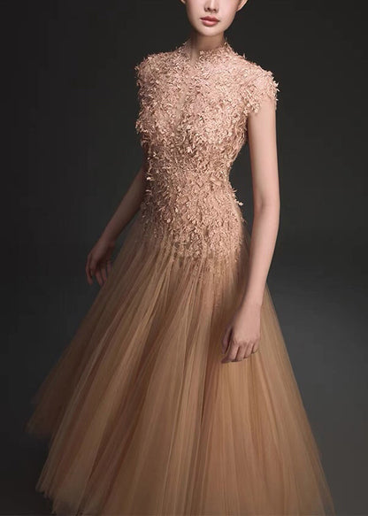 Green Backless Lace Patchwork Tulle Party Dress Summer