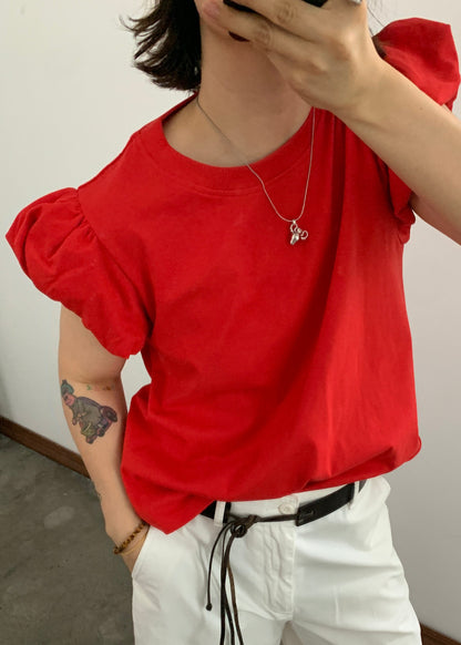 Black Cozy Cotton T Shirts O Neck Short Sleeve
