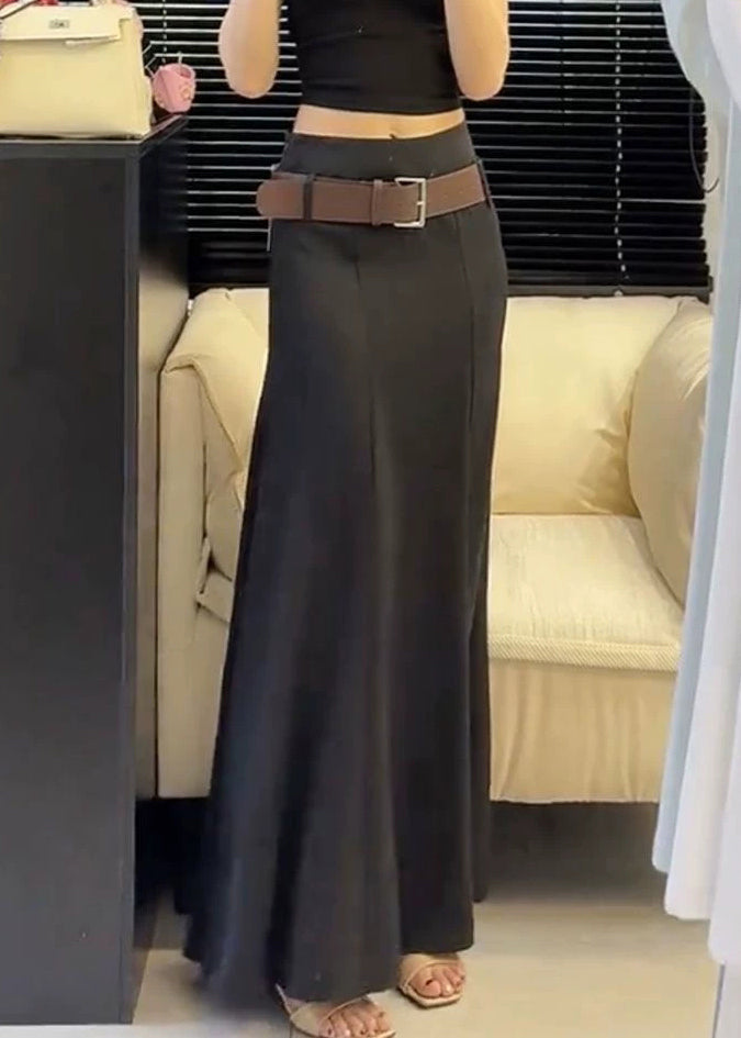 Slim Fit White High Waist Cotton Skirts Summer