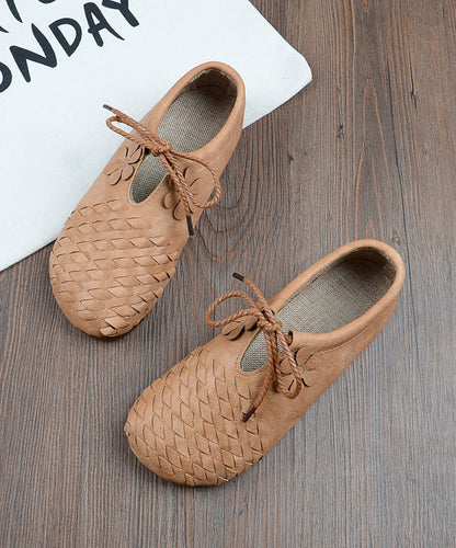 Green Lace Up Splicing Faux Leather Penny Loafers