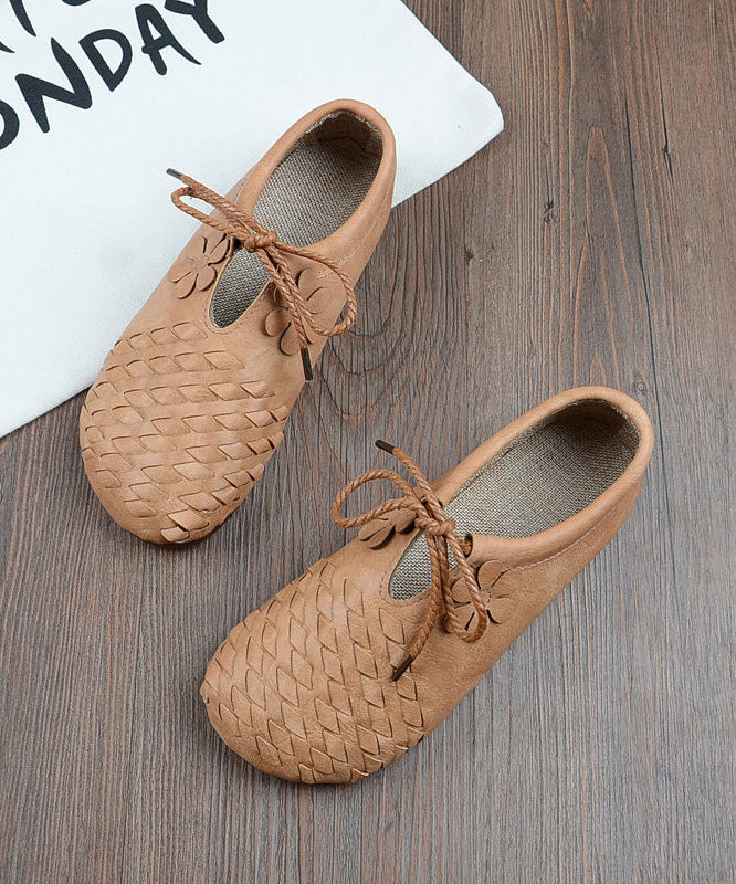 Green Lace Up Splicing Faux Leather Penny Loafers