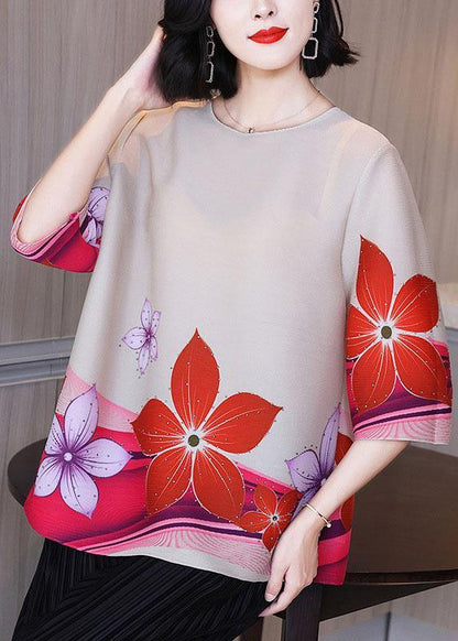 New Orange Half Sleeve Blouse