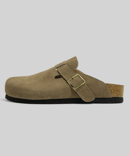New Beige Simple Versatile Lazy Baotou Slide Sandals