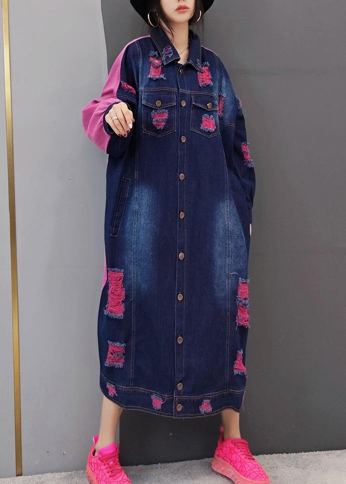 Loose Lapel Hole Spring Wardrobes Photography Red a Line Dresses
