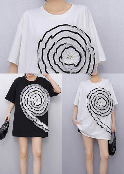 White Ruffled Decorated Cotton Tanks Summer
