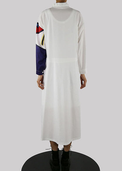 White Shirt Dresses Button Spring