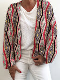Women's Wave Pattern Knit Sweater Cardigan elevenforest