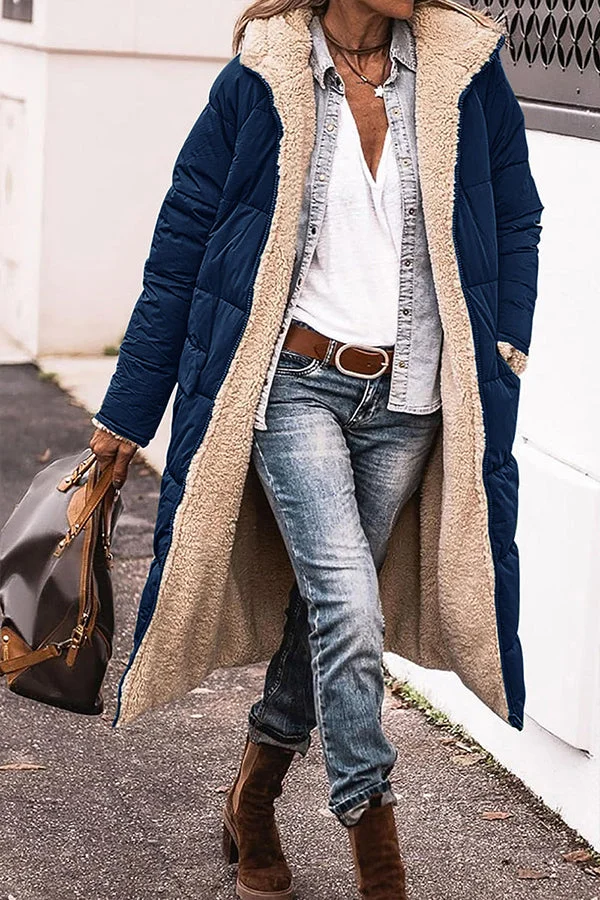 JO | Trendy jacket with hood and accent collar