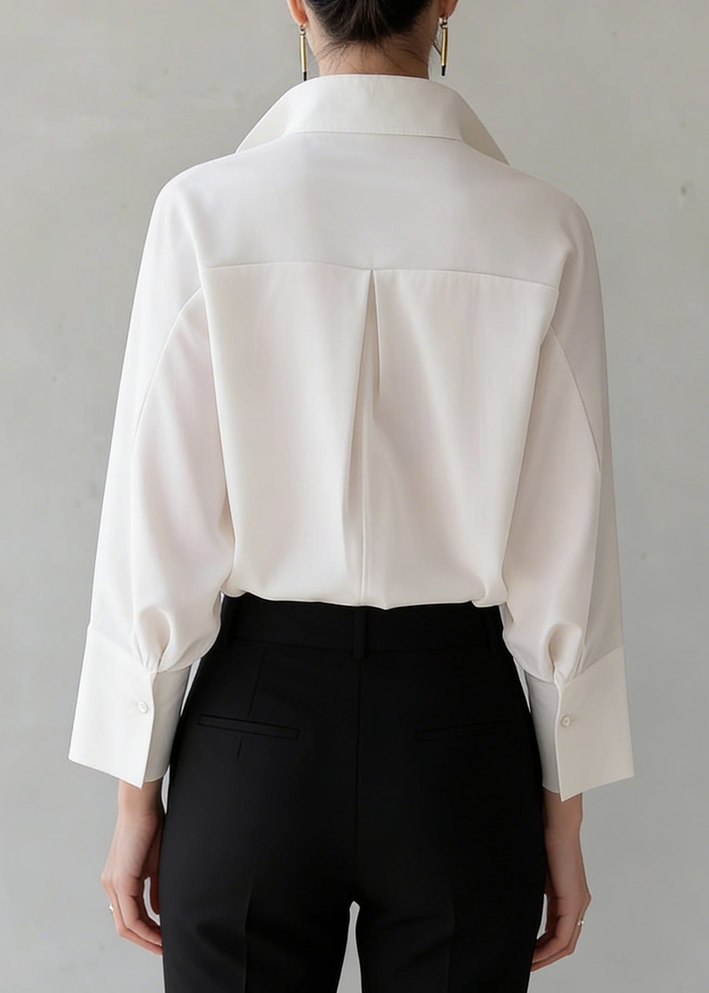 Unique White Peter Pan Collar Cotton Shirt Tops Summer