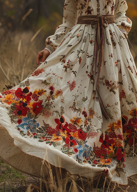 -beige-print-exra-large-hem-long-dress-spring