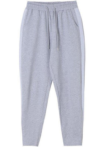 Loose Spring Wild Pants Clothing Light Gray Gifts Elastic Waist Pants