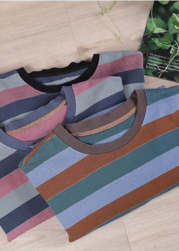 New Striped Knee Spring Tops