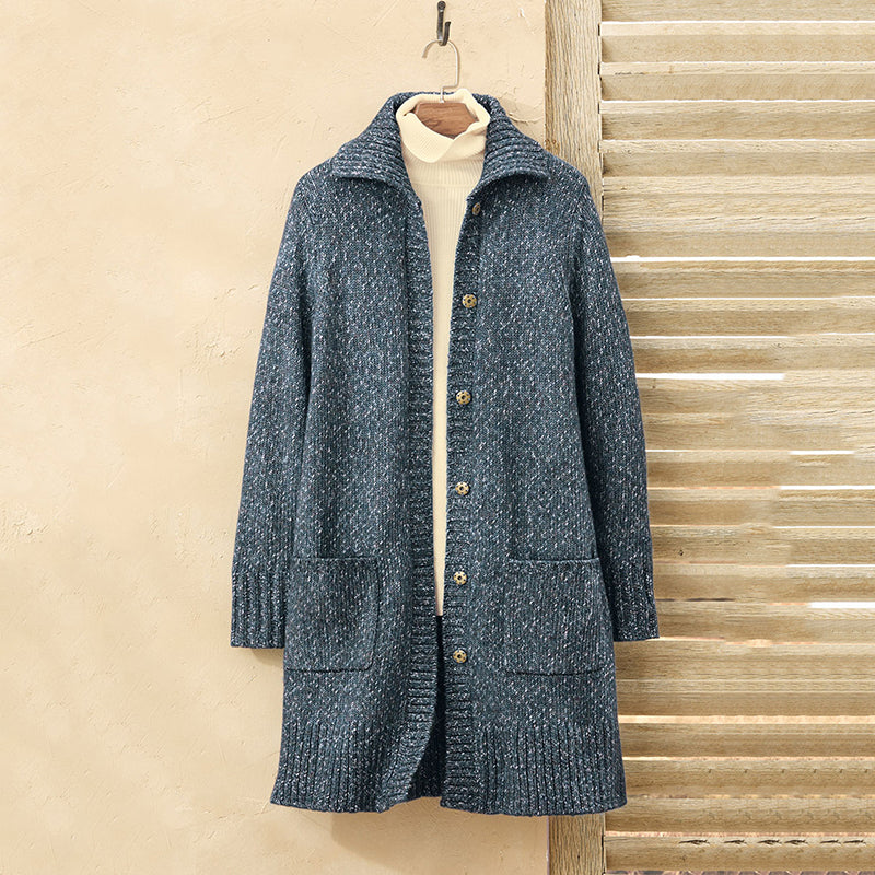 Women's Retro Simple Knitted Cardigan Sweater elevenforest